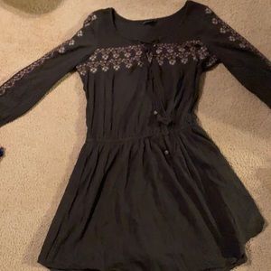 Boho long sleeve dress with sequin accents